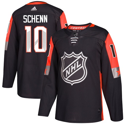 Adidas Men St.Louis Blues #10 Brayden Schenn Black 2018 All-Star Central Division Authentic Stitched NHL Jersey